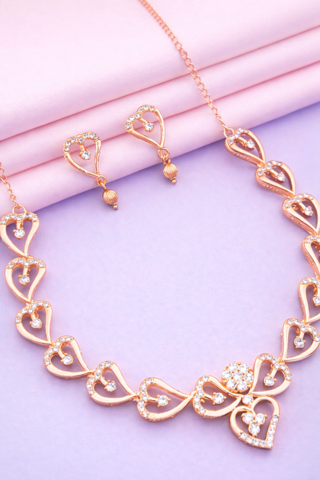 Crystal Love Necklace Set