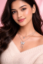 Silver Butterfly Necklace