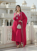 Desi Diva Roman Silk Kurti