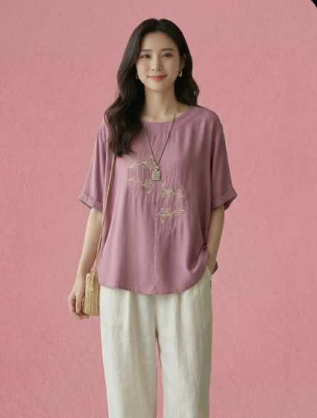 Sakura Rose Short Kurti