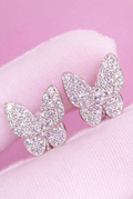 Blush Flutter Crystal Studs
