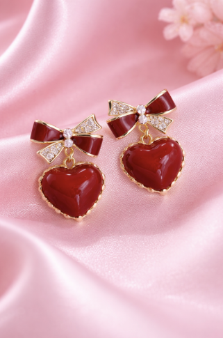 Ruby Blush Heart Drops