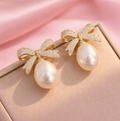 Pearl Bow Earring