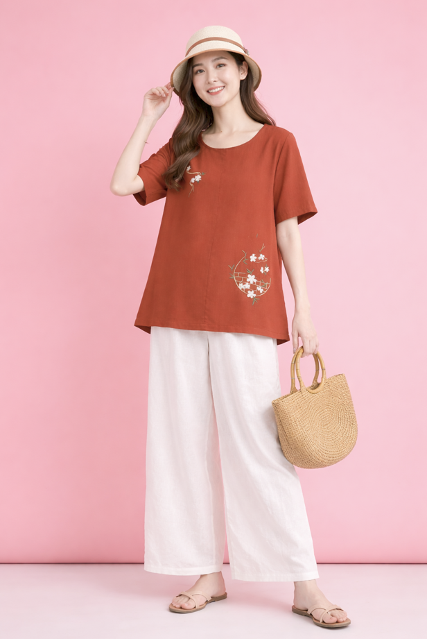 Scarlet Sage Short Kurti