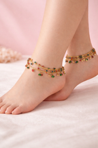 Gulabi Charm Anklet Set