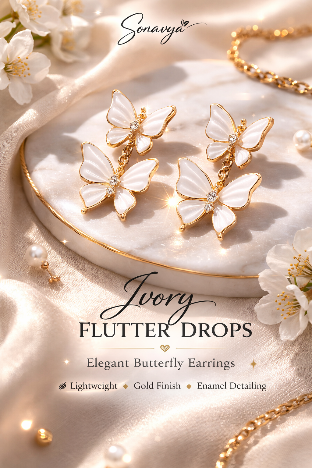 Ivory Flutter Drops