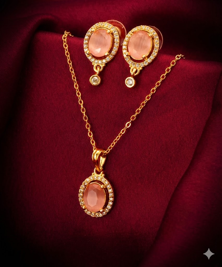 Blush Royale Pink Emerald Set