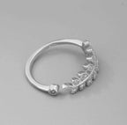 Silver Leaf Whisper Ring